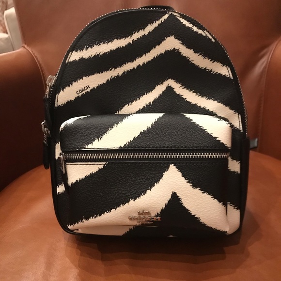 coach zebra backpack
